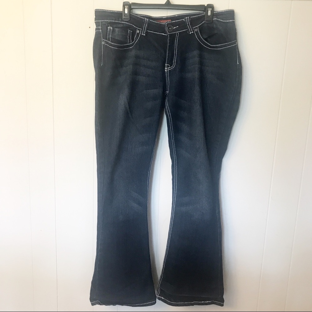 Red Rivet Boot Cut Jeans